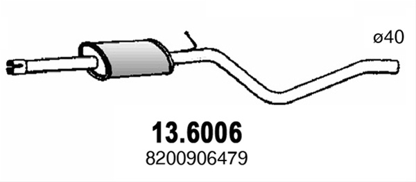 Toba Intermediara Sandero Asso Dacia 13.6006