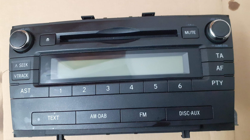 TOYOTA RADIO CD AVENSIS T27 2008 2009 2010 2011 2012 2013 EURO 5 86120-05141 JS6071G W53852 / 53854