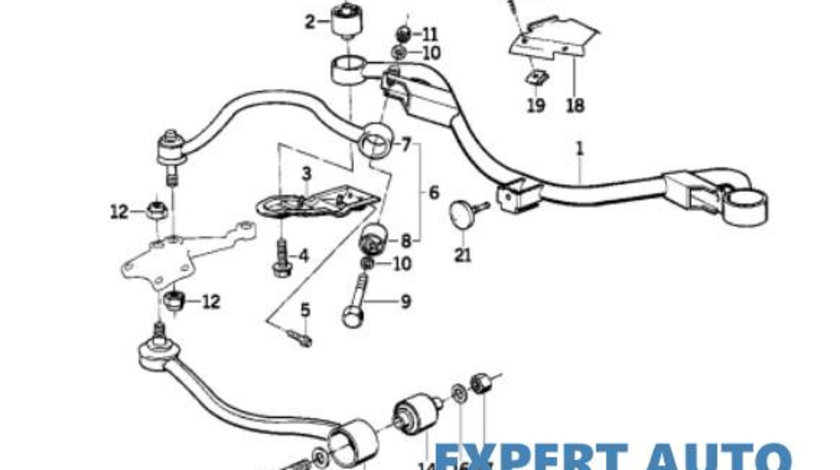 Trapez dreapta fata BMW 5 (E34) 1987-1995 01071