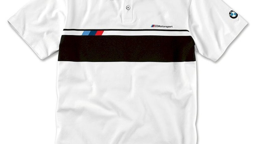 Tricou Polo Barbati Oe Bmw M Motorsport Lifestyle Alb / Negru Marimea M 80142461107