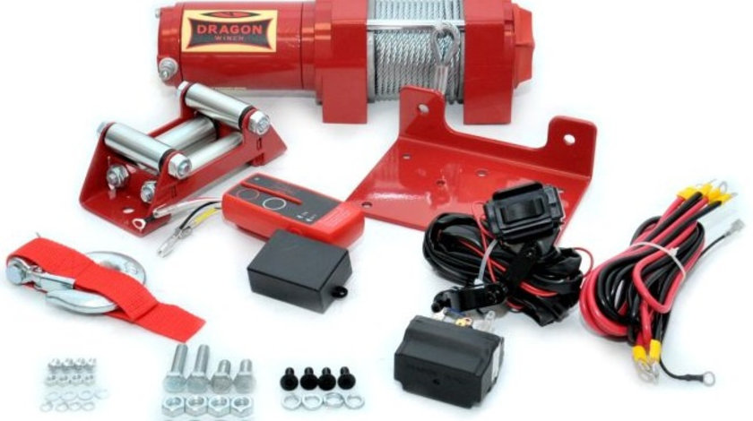 Troliu Atv Dragon Winch 1.2CP, 12V, 1588Kg, 15M DWM3500ST