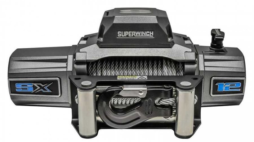 Troliu Superwinch SX12SR 12000 lbs (trage 5443 kg)cablu sintetic,model nou