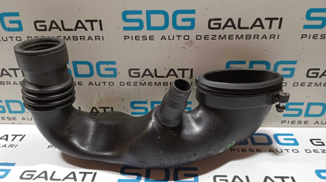 Tub Tubulatura Racord Furtun Conducta Tub Admisie Aer BMW E90 E91 2.0 D 2004 - 2011 Cod 7791646-05 1371-7791646-05 [M6076]