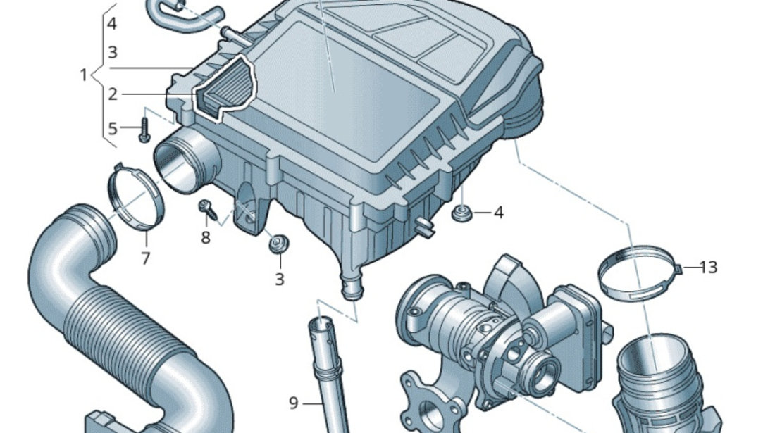 Tubulatura Admisie Aer Oe Volkswagen 6C0129618E