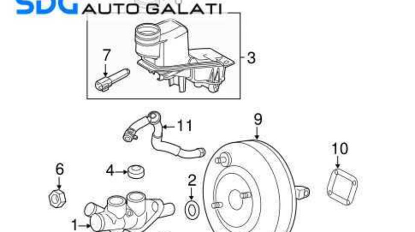 Tulumba Vacuum Vacuum cu Vas Pompa Presiune Lichid Ulei Servo Frana Servofrana Ford Fusion 2002 - 2012 Cod 2S61-2B195-GH [C5177]