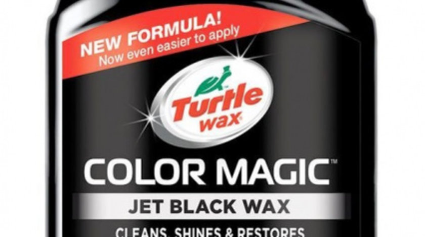 Turtle Wax Color Magic Jet Black Wax Polish Negru New Formula 500ML TW FG52708