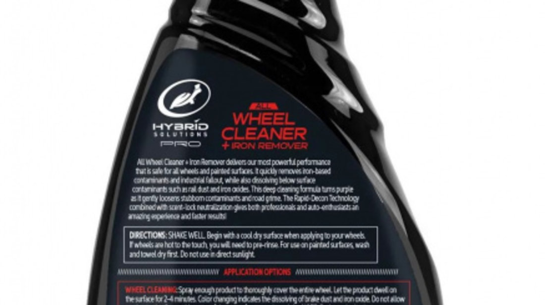 Turtle Wax Hybrid Solutions Pro All Wheel Cleaner &amp; Iron Remover Solutie Curatat Jante Si Decontaminare 750ML AMT70-219