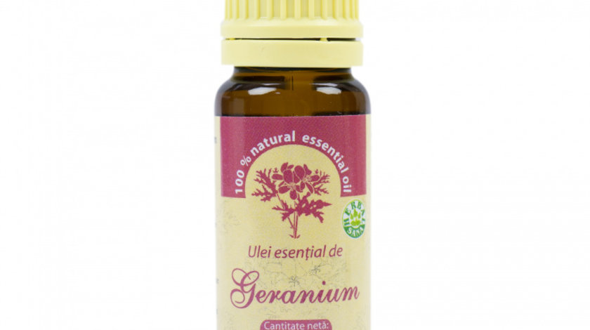 Ulei esential de Geranium (Aetheroleum geranii) 100% pur fara adaos, 10 ml PNI-UGE-10