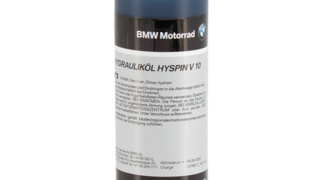 Ulei Hidraulic Oe Bmw Motorrad Hydrauliköl Hyspin V10 250ML 21522455540