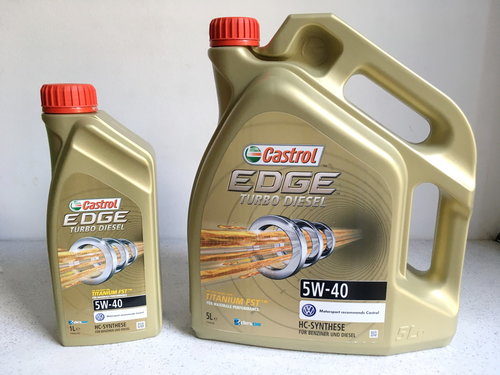 Ulei Motor - Castrol Edge 5w40 / Pumpe - Duse VW 505 01 * Import Germania *