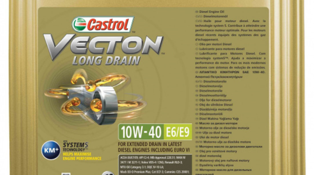 Ulei Motor Castrol Vecton Long Drain 10W-40 E6/E9 20L