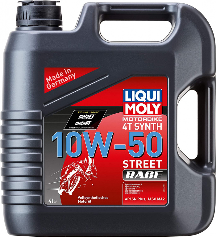 Ulei Motor Liqui Moly Motorbike 4T Synth 10W-50 Street Race 4L 1686