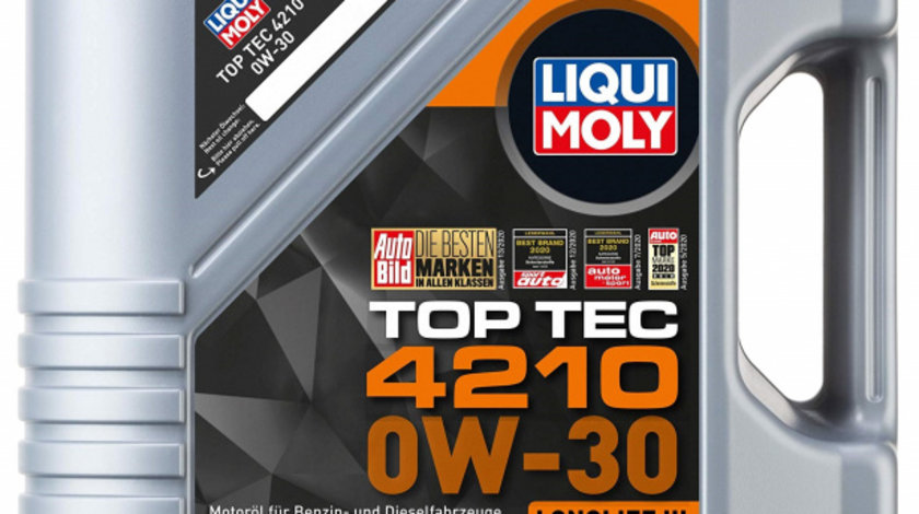 Ulei Motor Liqui Moly Top Tec 4210 Bmw LL-04 MB 229.51/52 VW 504/507.00 0W-30 5L 21605