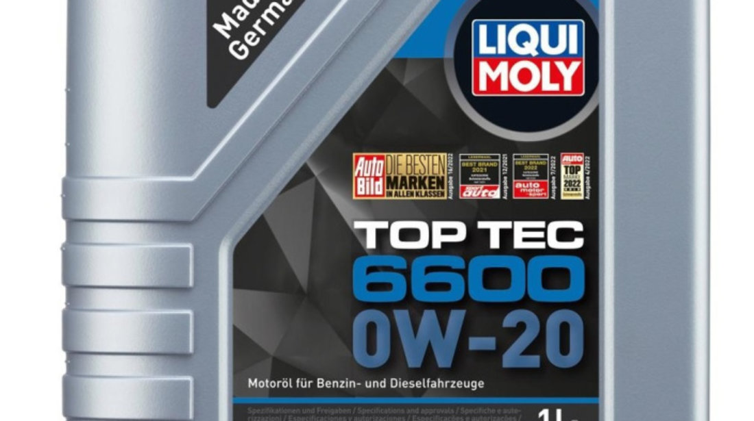 Ulei Motor Liqui Moly Top Tec 6610 0W-20 1L 21660