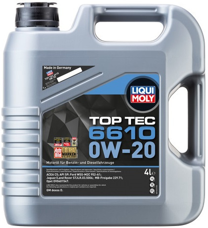 Ulei Motor Liqui Moly Top Tec 6610 0W-20 4L 21661