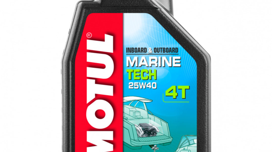 Ulei Motor Marine Motul Marine Tech 25W-40 4T 1L 107757