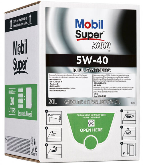 Ulei Motor Mobil Super 3000 X1 5W-40 20L Mobil Boxx 1L