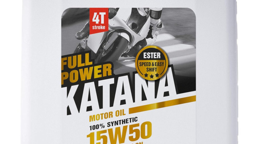 Ulei Motor Moto Ipone Full Power Katana 15W-50 100% Syntetic 4L 800358