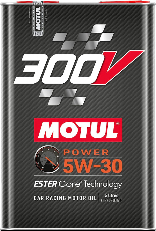 Ulei Motor Motul 300V Ester Core® Technology Car Racing Motor Oil 4T 5W-30 5L 110815