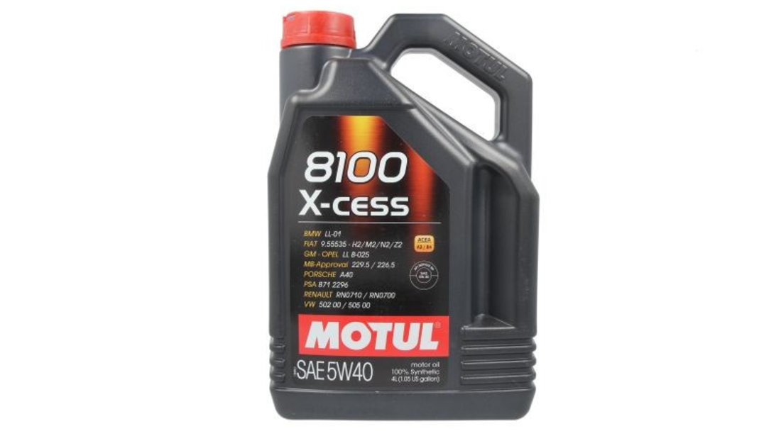 Ulei motor Motul 8100 X-Cess 5W40 4L 8100XCESS5W404L piesa NOUA