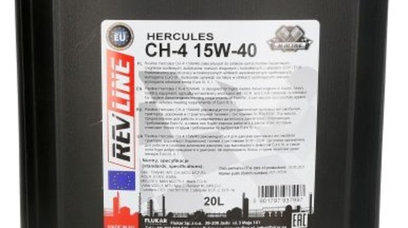 Ulei Motor RWJ Rev Line Hercules CH-4 15W-40 20L