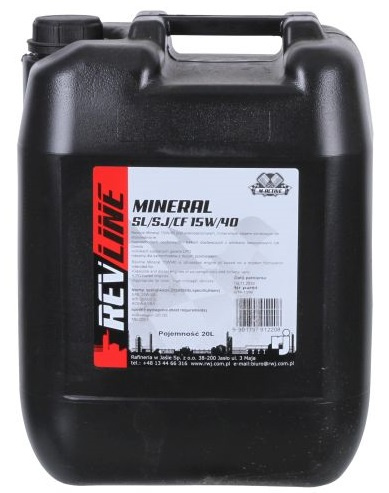 Ulei Motor RWJ Rev Line Mineral 15W-40 20L