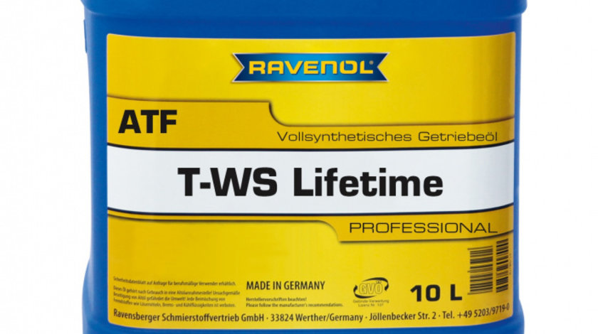 Ulei Transmisie Automata Ravenol ATF T-WS Lifetime 10L 1211106-010-01-999