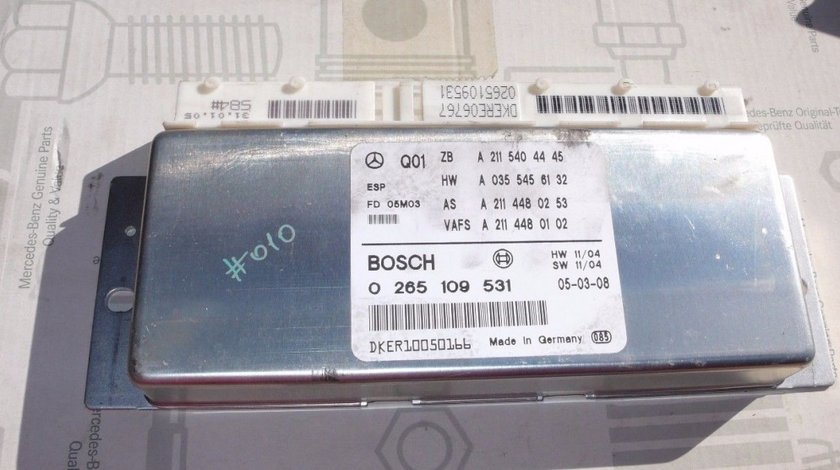 Unitate control,Calculator ESP Mercedes W211 W219 A2115404445 BOSCH 0265109531