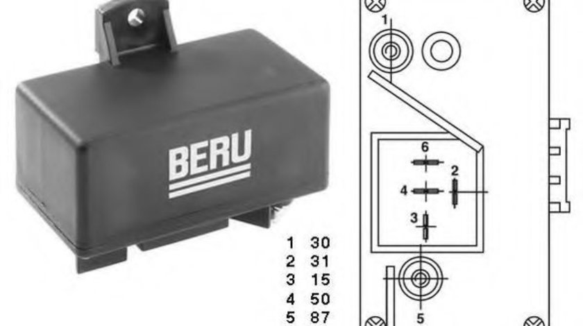 Unitate de control,bujii incandescente FIAT DUCATO caroserie (280) (1982 - 1990) BERU GR065 piesa NOUA