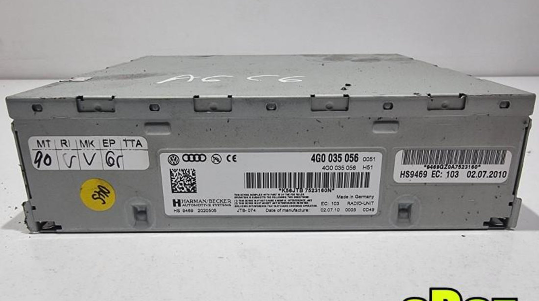 Unitate mmi Audi A7 (2010-2018) [4g] 4G0035056