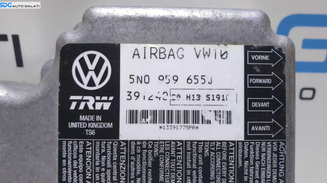 Unitate Modul Calculator Airbag - uri Volkswagen Passat B6 2005 - 2011 Cod 5N0959655J