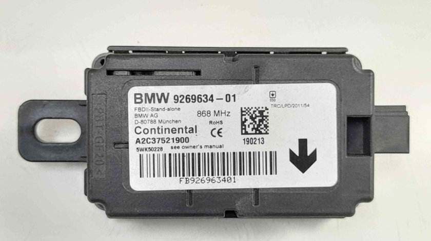 Unitate Modul Calculator Alarma Antifurt 9269634-01, Bmw 4 (F32)