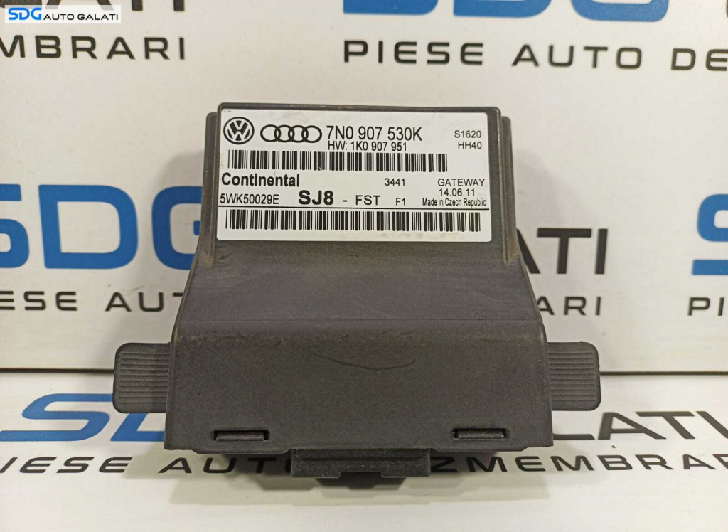 Unitate Modul Calculator CAN Gateway Audi A3 8P 2004 - 2013 Cod 7N0907530K 1K0907951 [L1337]