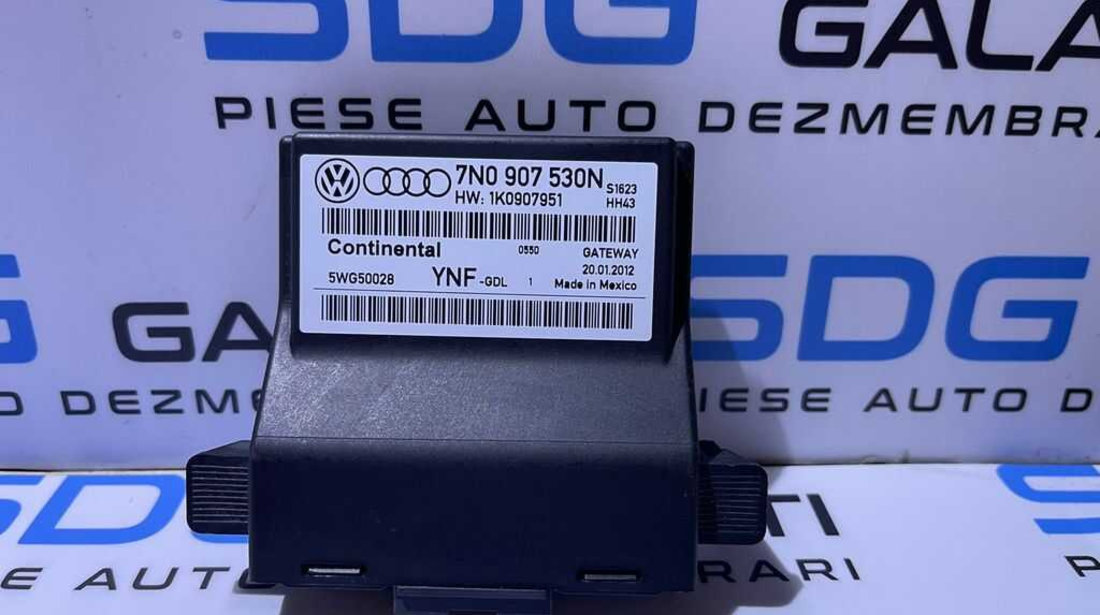 Unitate Modul Calculator CAN Gateway Audi A3 8P 2004 - 2013 Cod 7N0907530N