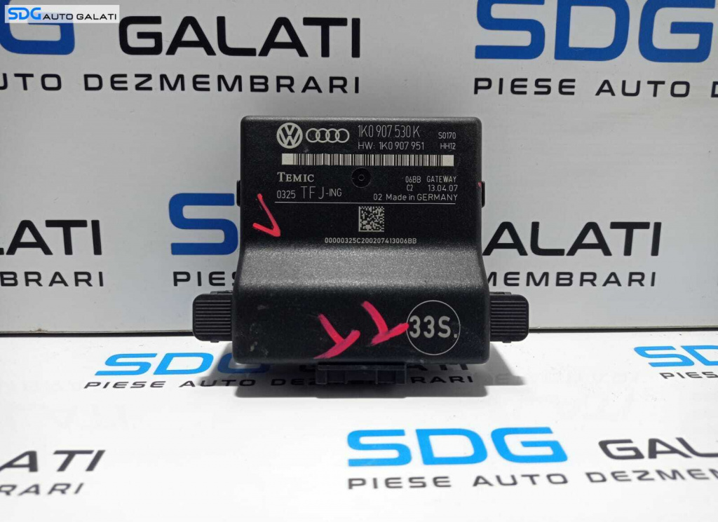 Unitate Modul Calculator CAN Gateway Audi A3 8P 2004 - 2012 Cod 1K0907530K 1K0907951 [L2364]