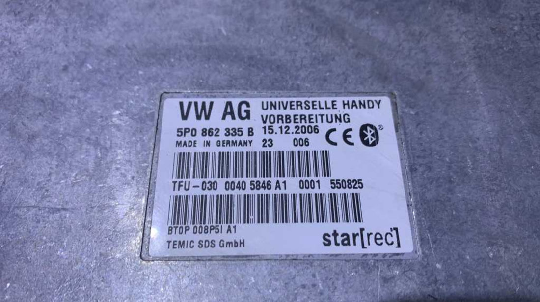 Unitate Modul Calculator Interfata Bluetooth Seat Toledo 3 2005 - 2009 Cod 5P0862335B