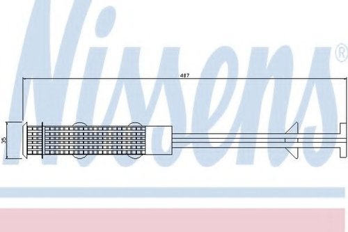 Uscator,aer conditionat BMW Seria 7 (E65, E66, E67) (2001 - 2009) NISSENS 95327 piesa NOUA