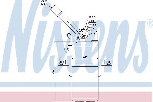 Uscator,aer conditionat FORD FOCUS Combi (DNW) (1999 - 2007) NISSENS 95213 piesa NOUA