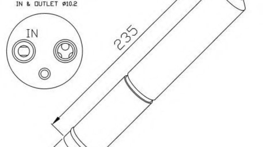 Uscator,aer conditionat INFINITI FX (2002 - 2008) NRF 33225 piesa NOUA