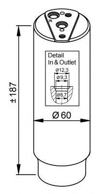 Uscator,aer conditionat LEXUS ES (VCV10_, F1, VZV21_, F2) (1989 - 1997) NRF 33327 piesa NOUA