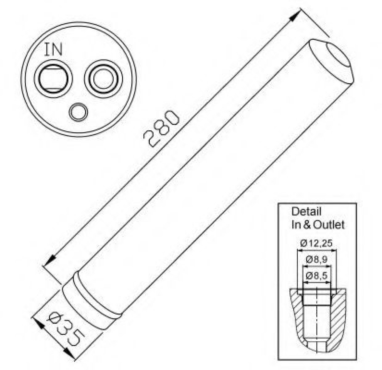 Uscator,aer conditionat MAZDA CX-7 (ER) (2006 - 2016) NRF 33302 piesa NOUA