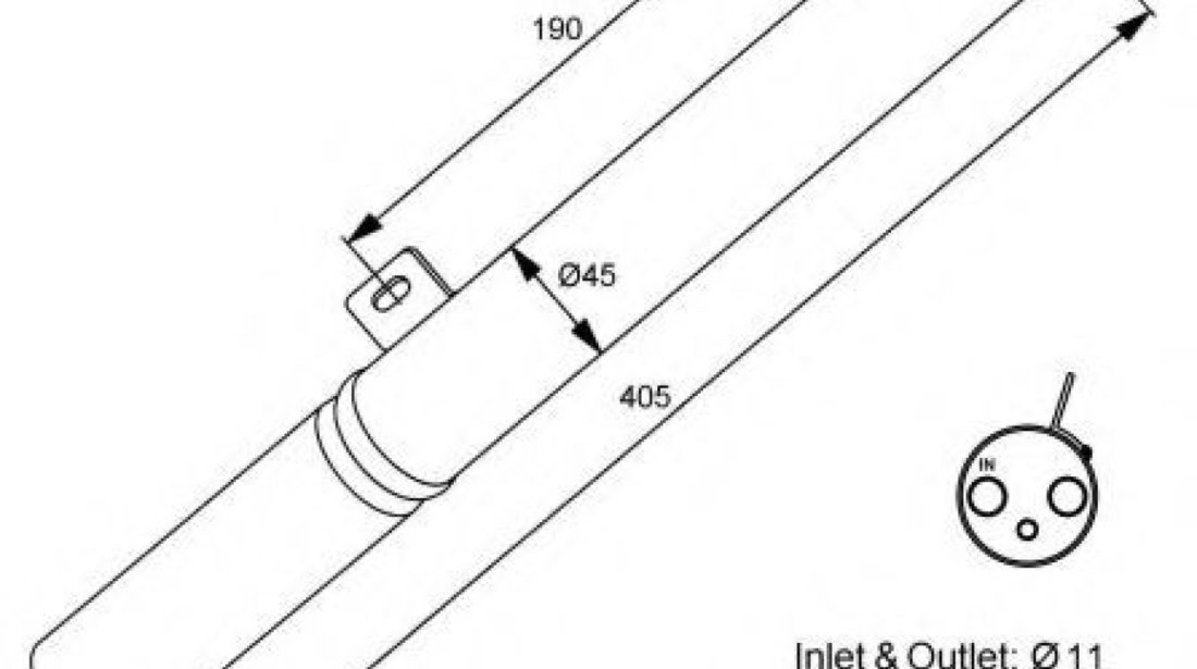 Uscator,aer conditionat MERCEDES CLS (C219) (2004 - 2011) NRF 33196 piesa NOUA