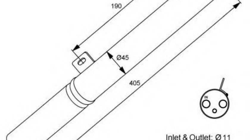 Uscator,aer conditionat MERCEDES CLS (C219) (2004 - 2011) NRF 33196 piesa NOUA