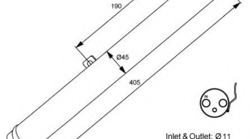 Uscator,aer conditionat MERCEDES GL-CLASS (X164) (2006 - 2012) NRF 33353 piesa NOUA