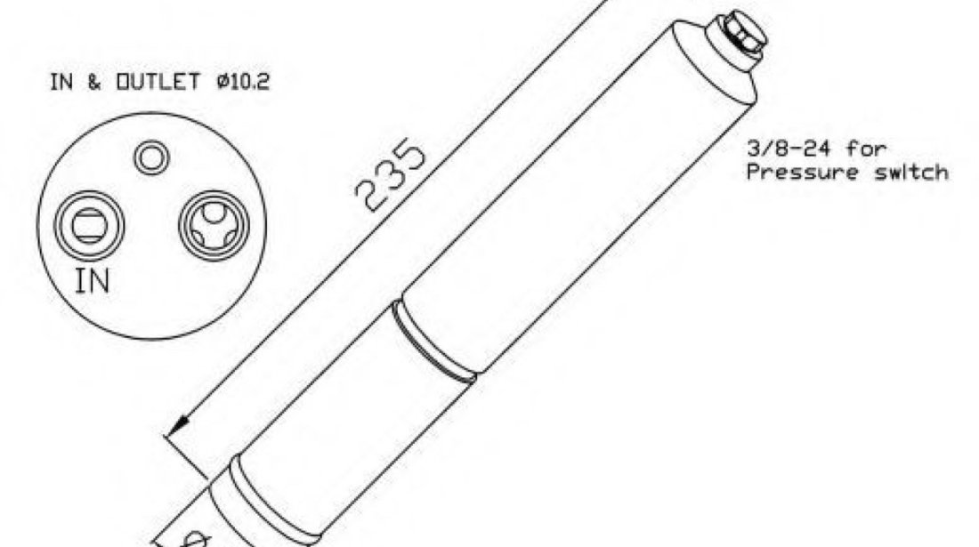 Uscator,aer conditionat NISSAN ALMERA TINO (V10) (1998 - 2006) NRF 33224 piesa NOUA