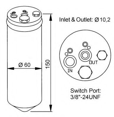 Uscator,aer conditionat NISSAN PICK UP III (D22) (1997 - 2016) NRF 33137 piesa NOUA