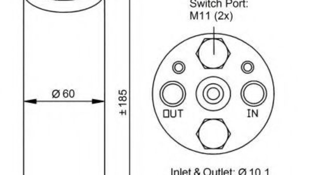 Uscator,aer conditionat NISSAN PRIMERA Hatchback (P11) (1996 - 2002) NRF 33122 piesa NOUA