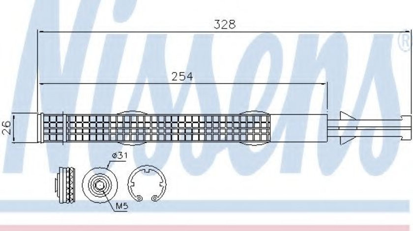 Uscator,aer conditionat SKODA FABIA III (NJ3) (2014 - 2016) NISSENS 95526 piesa NOUA