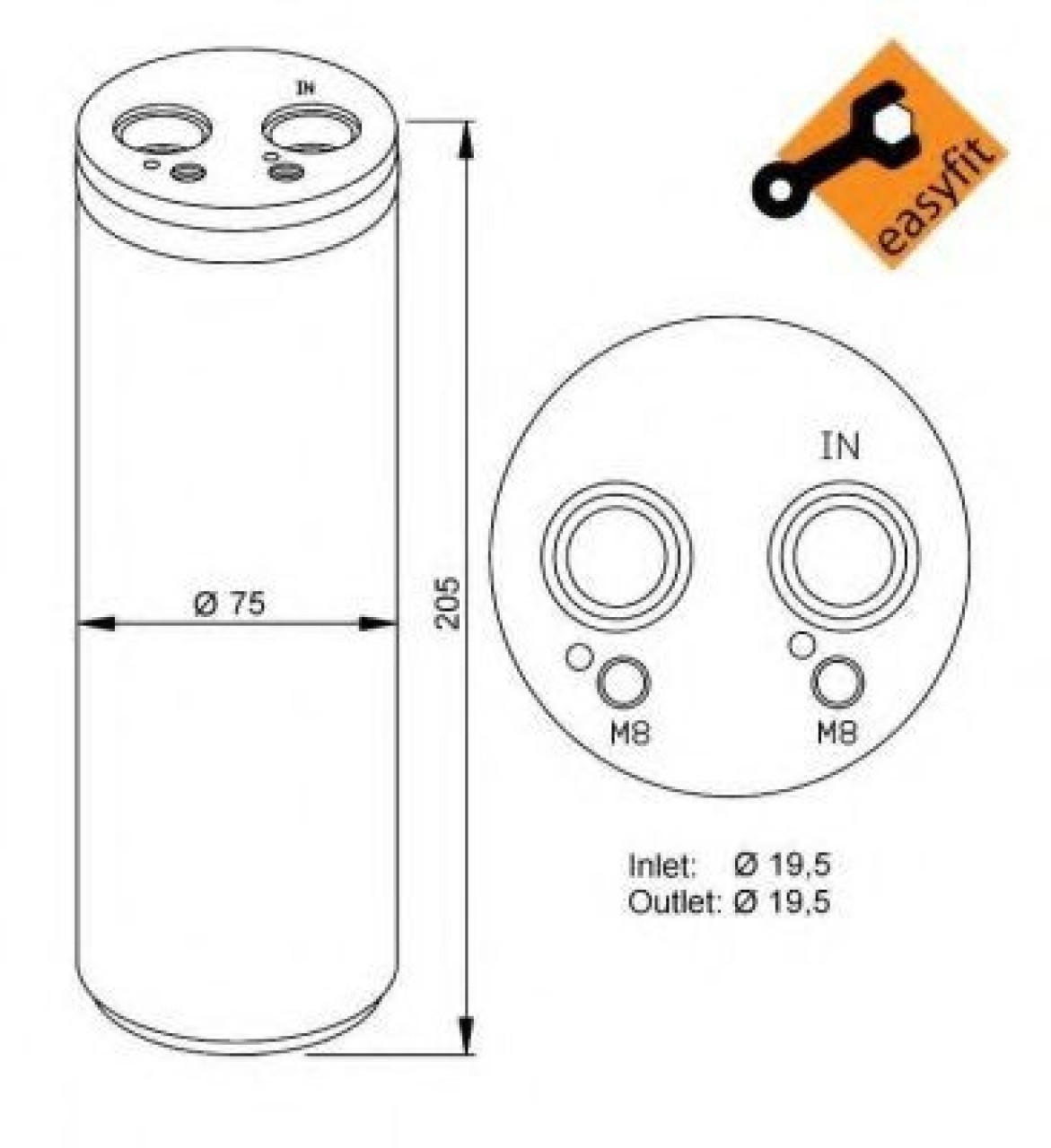 Uscator,aer conditionat VW PASSAT (3B3) (2000 - 2005) NRF 33204 piesa NOUA