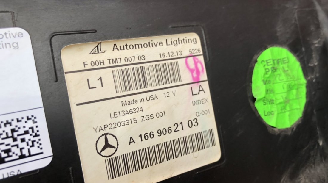 Vand far full led stanga Mercedes GLE A1669062103